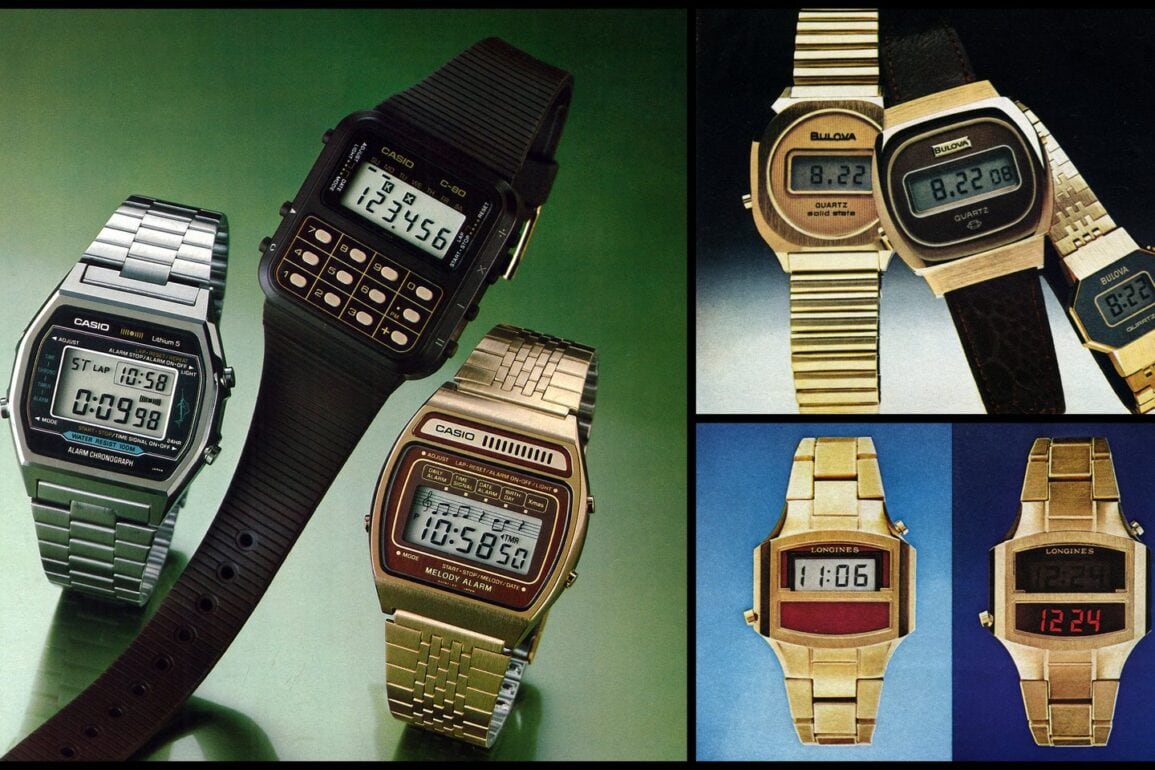 digital watches from the 70s