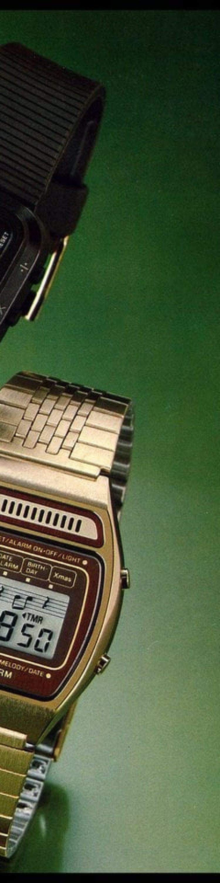digital watches from the 70s