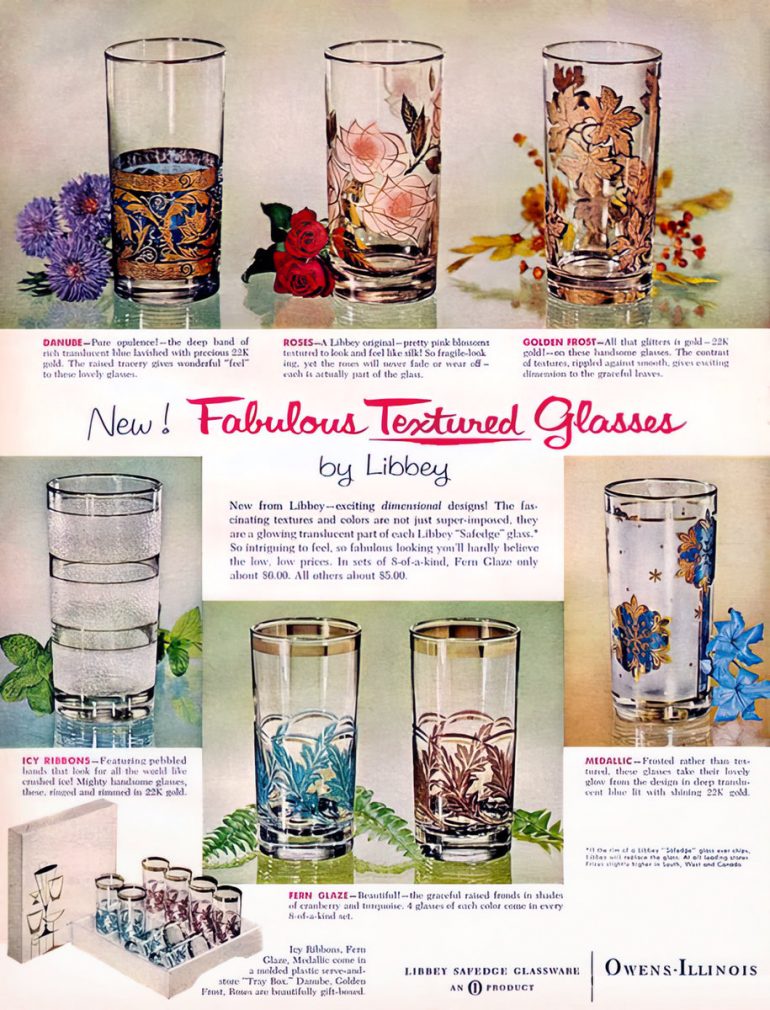 60 vintage Libbey glassware designs from the 60s Click Americana