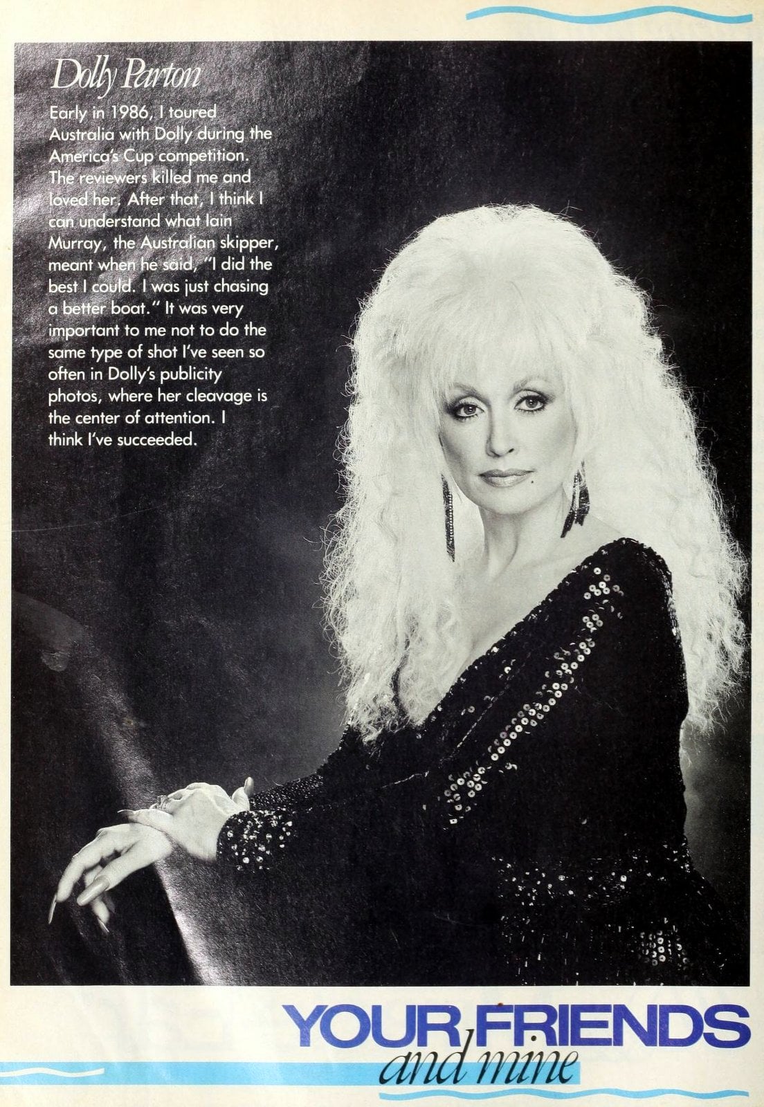 Dolly Parton - Friends in Ladies' Home Journal (1988)
