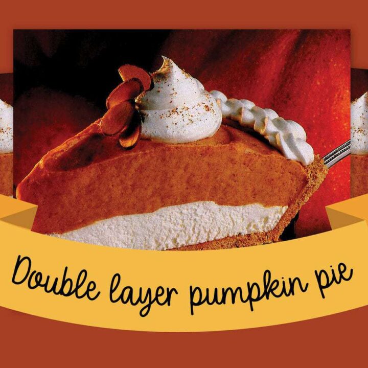 Double layer pumpkin pie