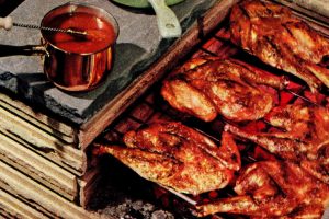 Dress up your BBQ chicken with some fresh, savory jiffy barbecue sauce