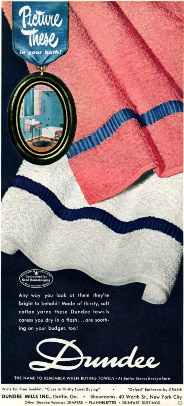 See 50+ retro bath towels from the 1950s Click Americana