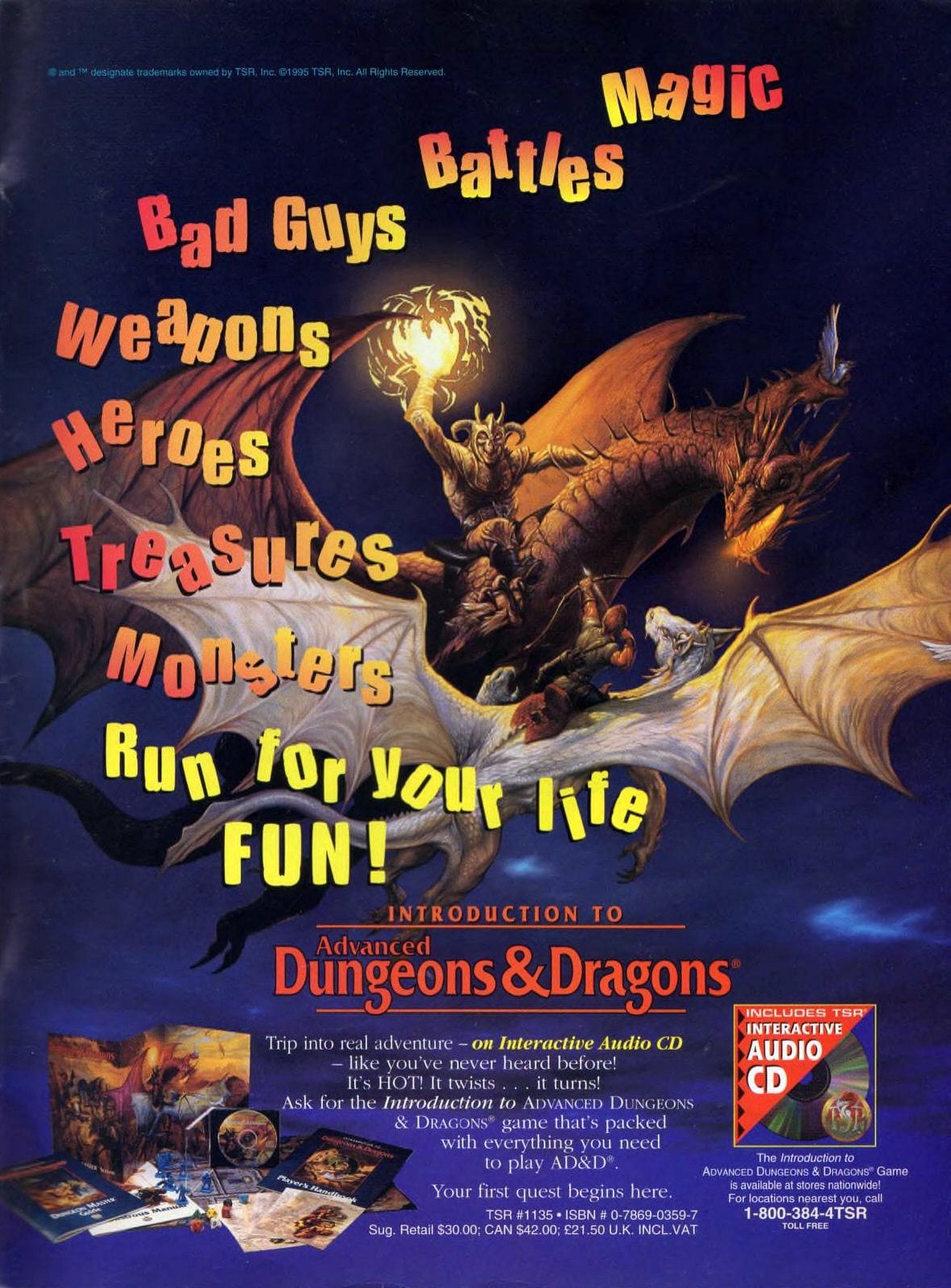 Dungeons and Dragons interactive CD (1995) via ClickAmericana com
