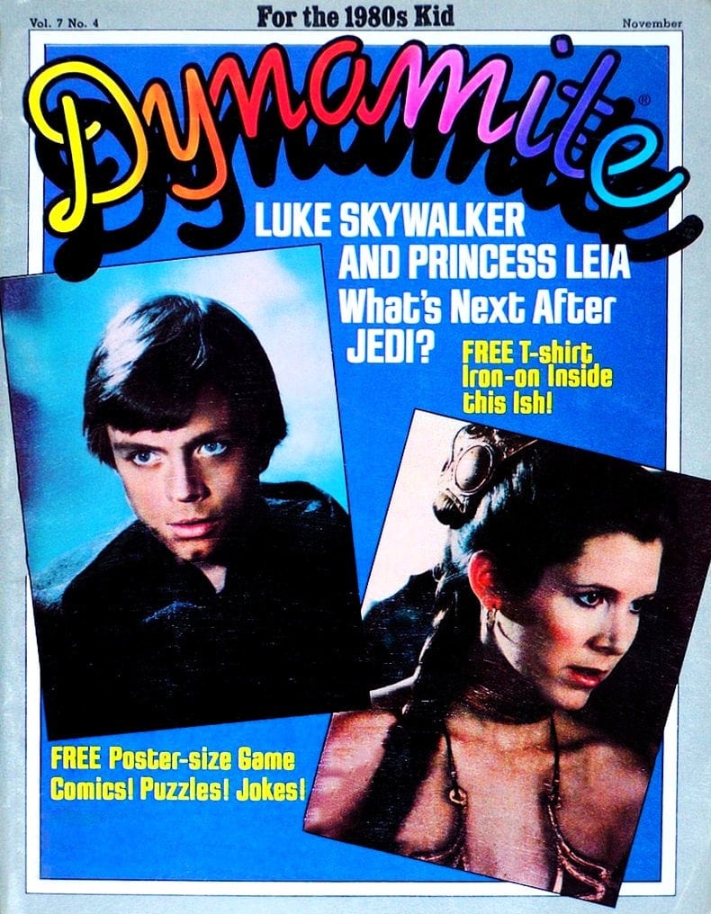 Dynamite magazine had 1970s & 1980s celebrities GenX kids loved: See 60 classic covers here! 66 Dynamite 1983 Star Wars Jedi