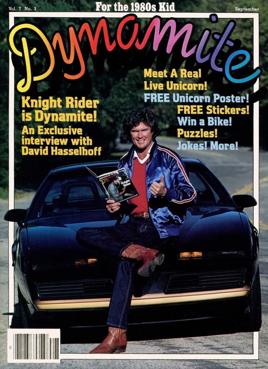 Dynamite magazine had 1970s & 1980s celebrities GenX kids loved: See 60 classic covers here! 65 Dynamite Knight Rider