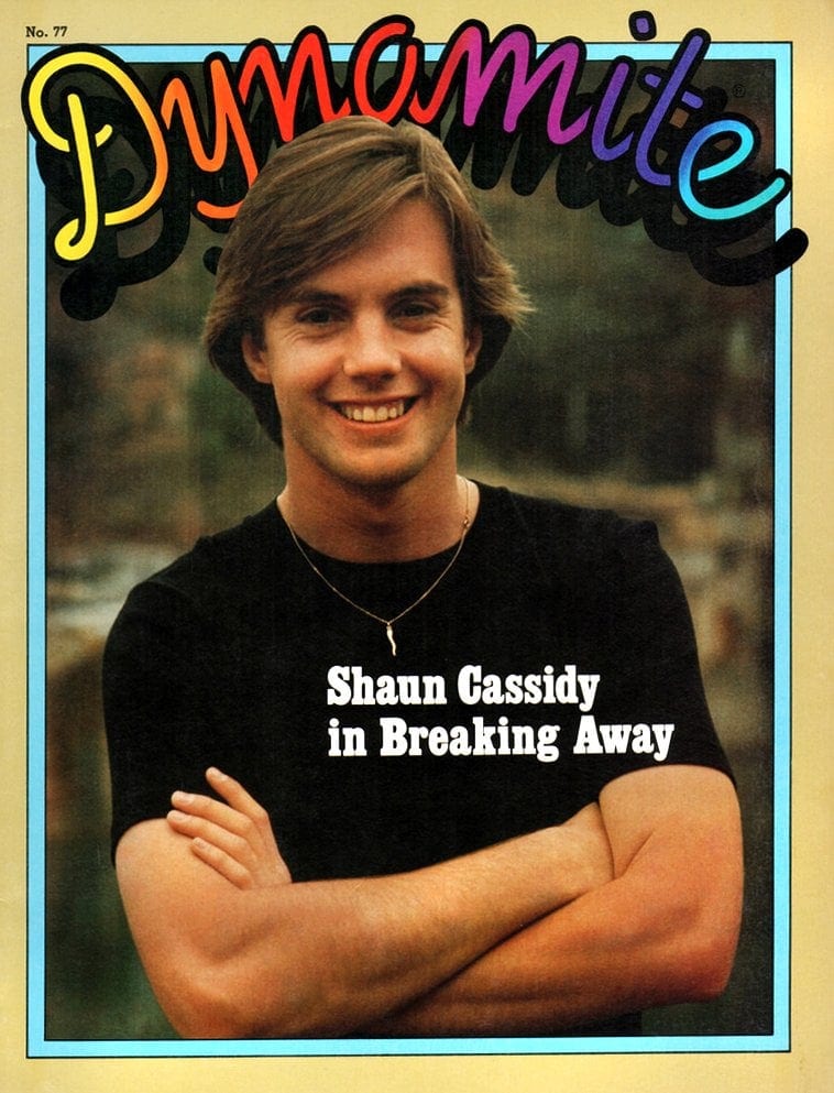 Dynamite magazine had 1970s & 1980s celebrities GenX kids loved: See 60 classic covers here! 47 Dynamite Shaun Cassidy Breaking Away