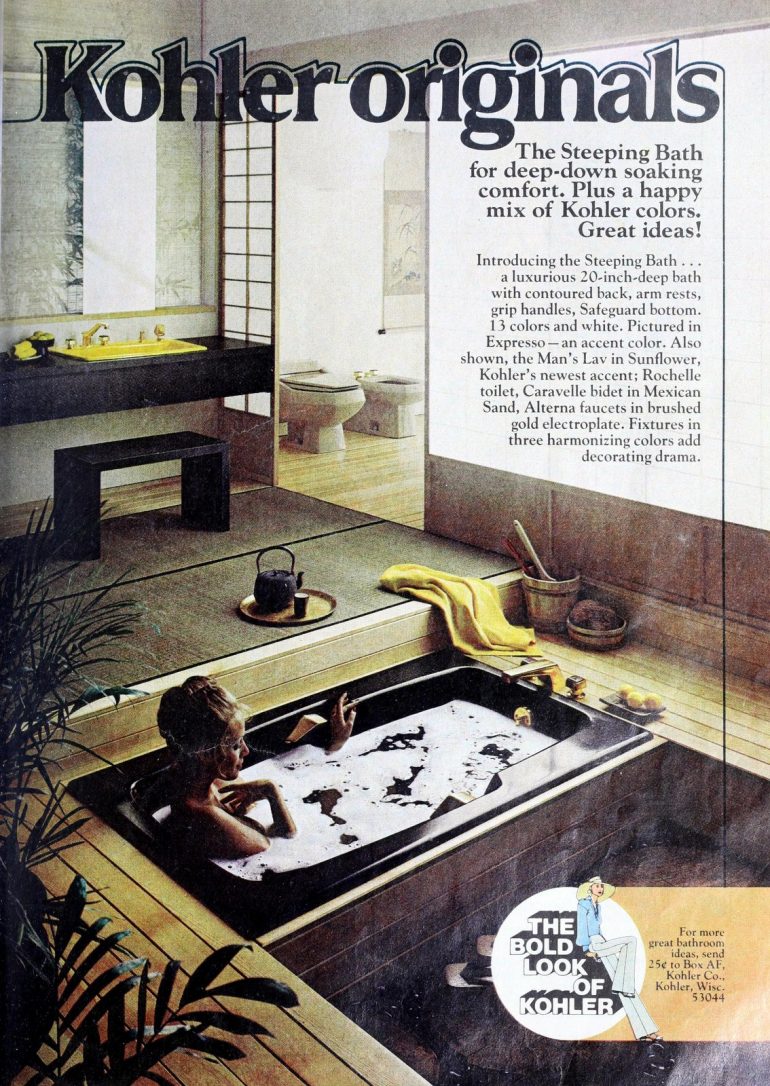Colorful Kohler bathroom suites from the '60s & '70s Click Americana
