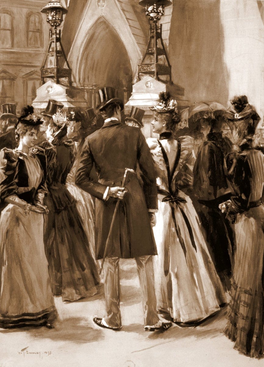 Victorian etiquette for men: 129 important rules every gentleman was supposed to follow in 1889 1 Easter promenade by Smedley W 1893