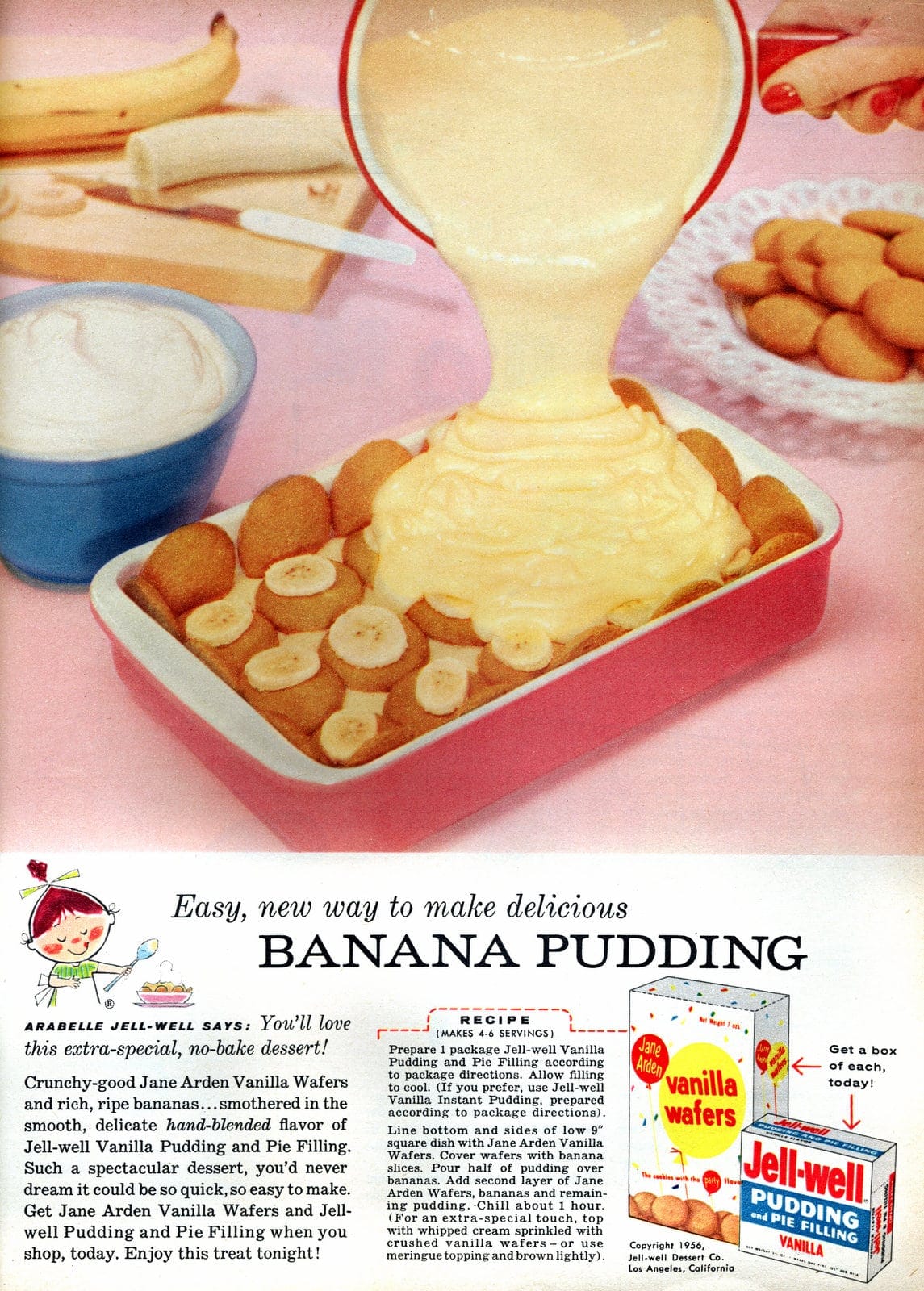 Nobake banana pudding with vanilla wafers Retro recipe Click Americana