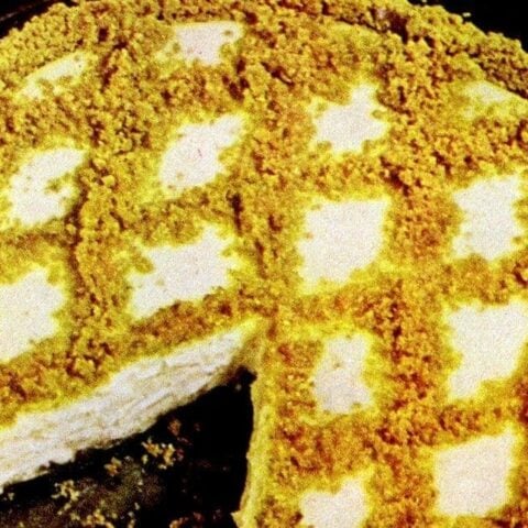 Easy lemon cheesecake pie retro recipe from the 1950s