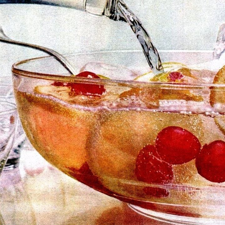 Ebony Dec 1959 Christmas punch bowl food drinks