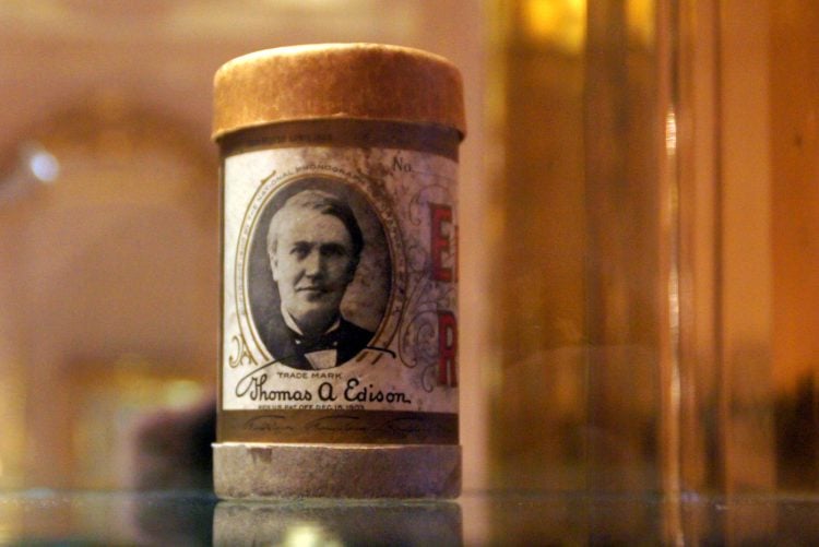 Edison wax cylinder for vintage phonograph
