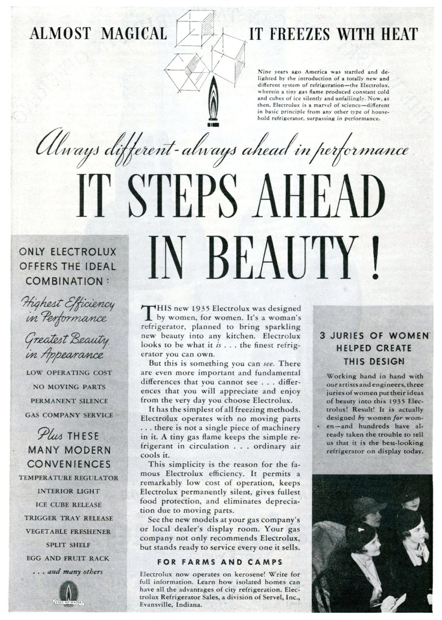 Retro refrigerators like these were the cuttingedge in the 1920s