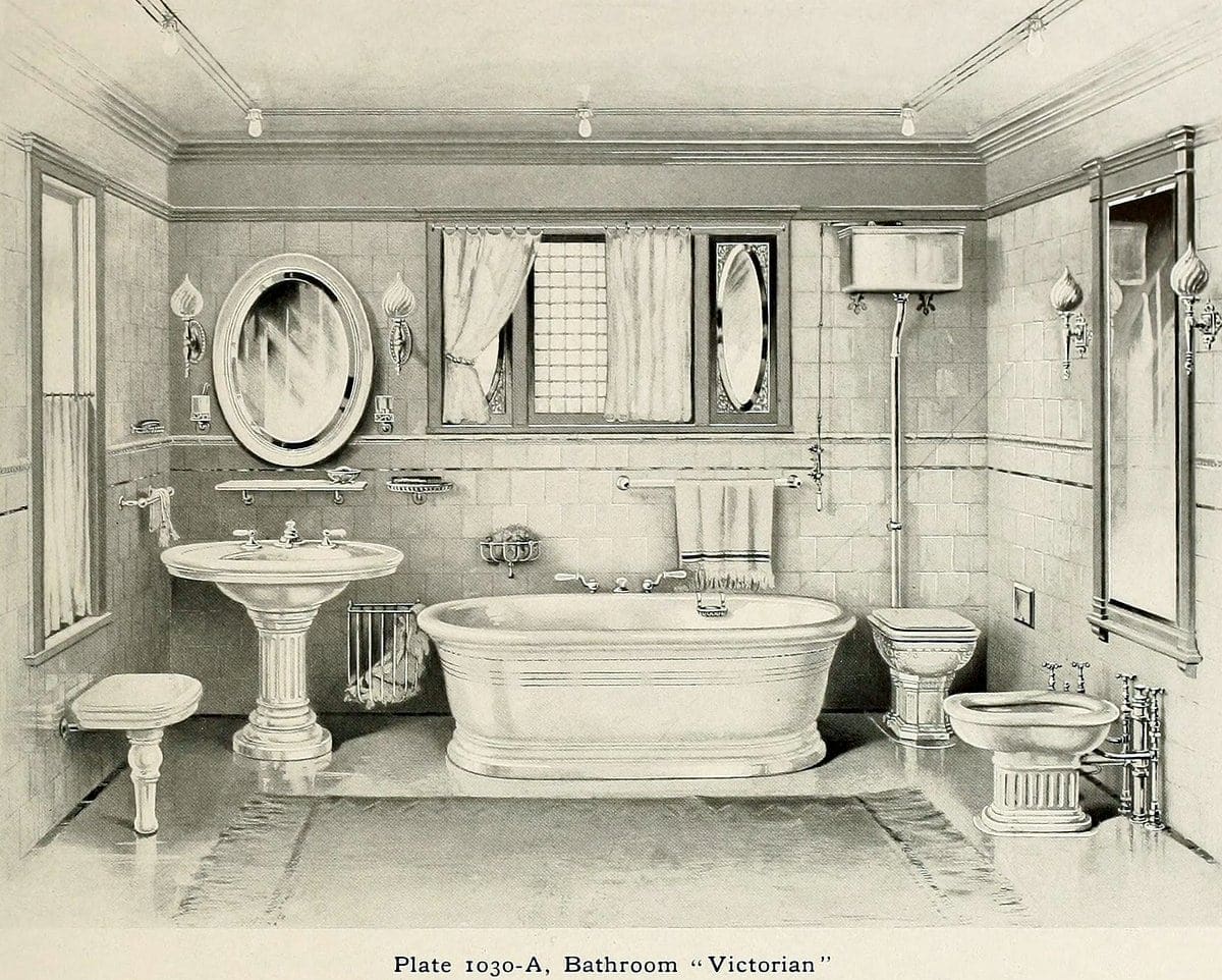 20 elegant antique bathrooms from the 1900s Sinks, tubs, tile & decor