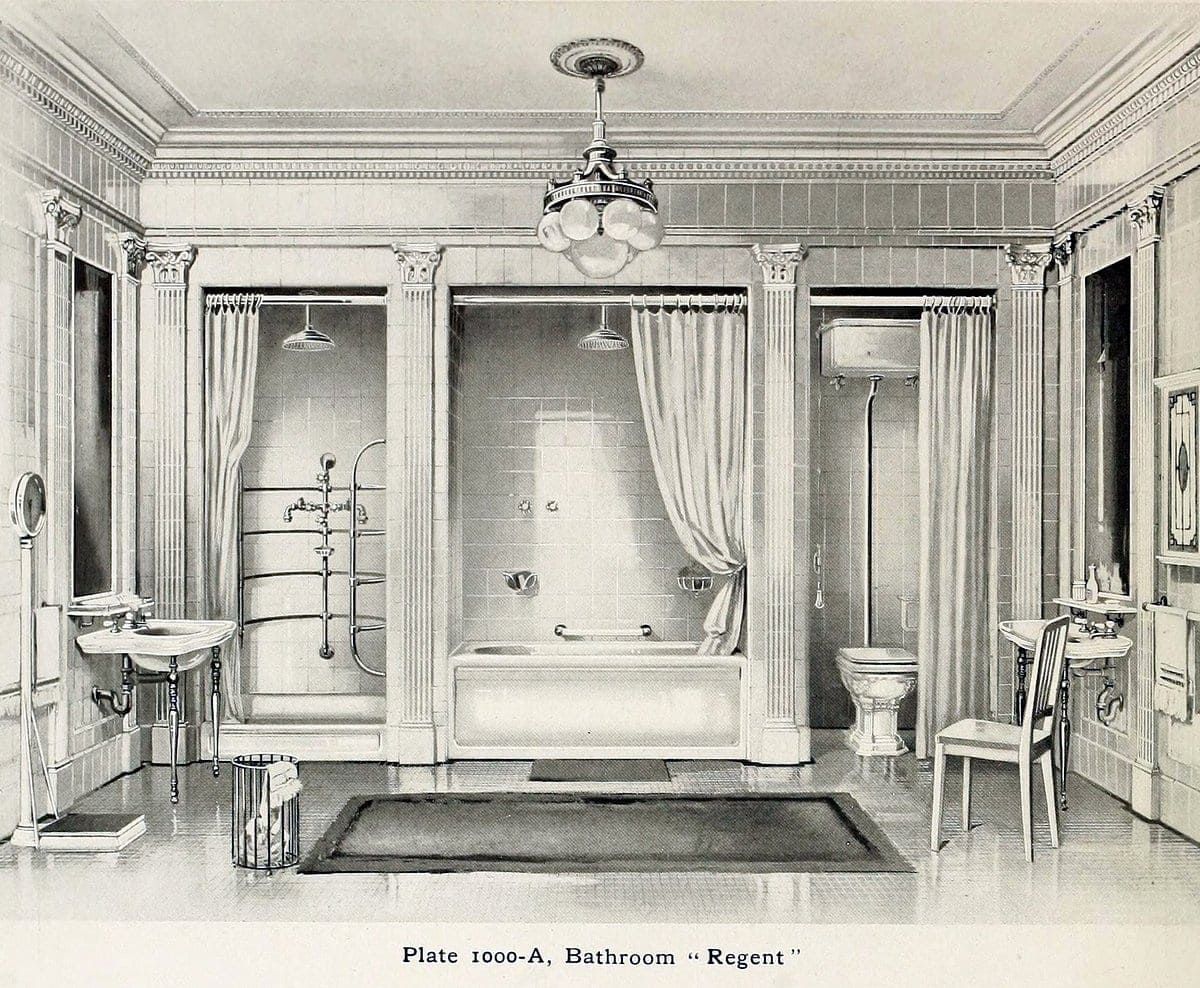 Elegant antique bathrooms 1900s (2)
