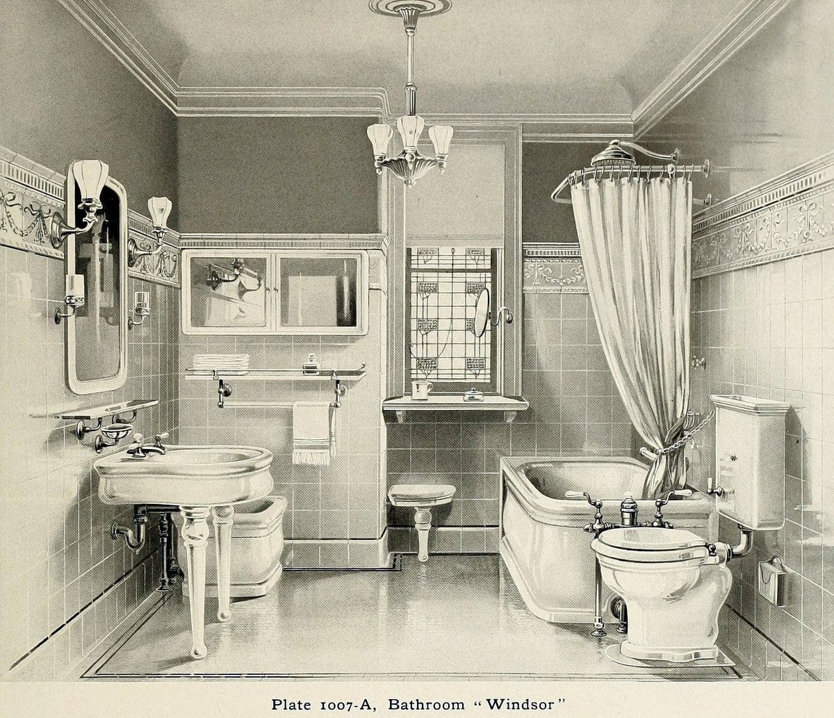 20 elegant antique bathrooms from the 1900s Sinks, tubs, tile & decor