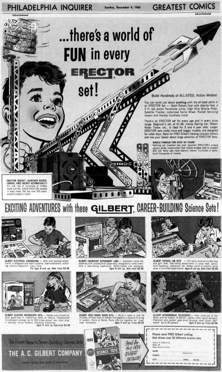 Vintage Erector Sets were toys that made toys See old sets & find out