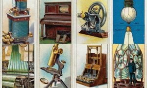 Famous invention vintage trading cards