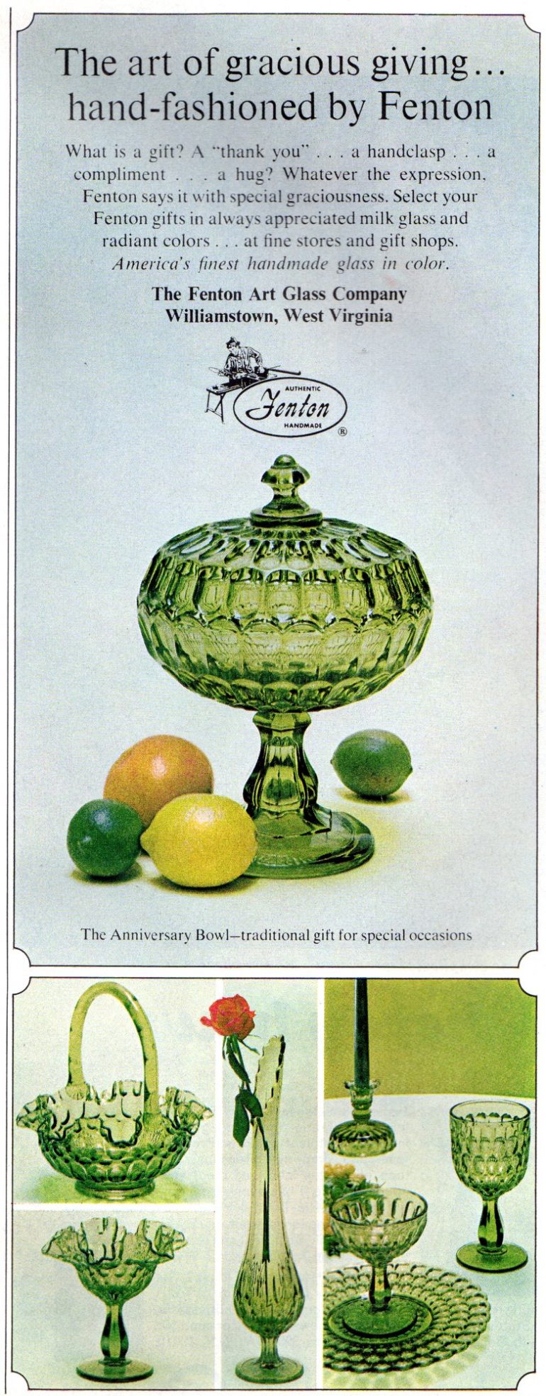 These vintage Fenton glass styles from the 1950s, 60s & 70s are a