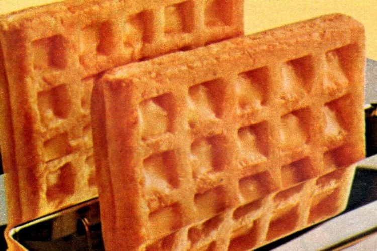 HotnButtery frozen waffles from Downyflake (1973) Click Americana
