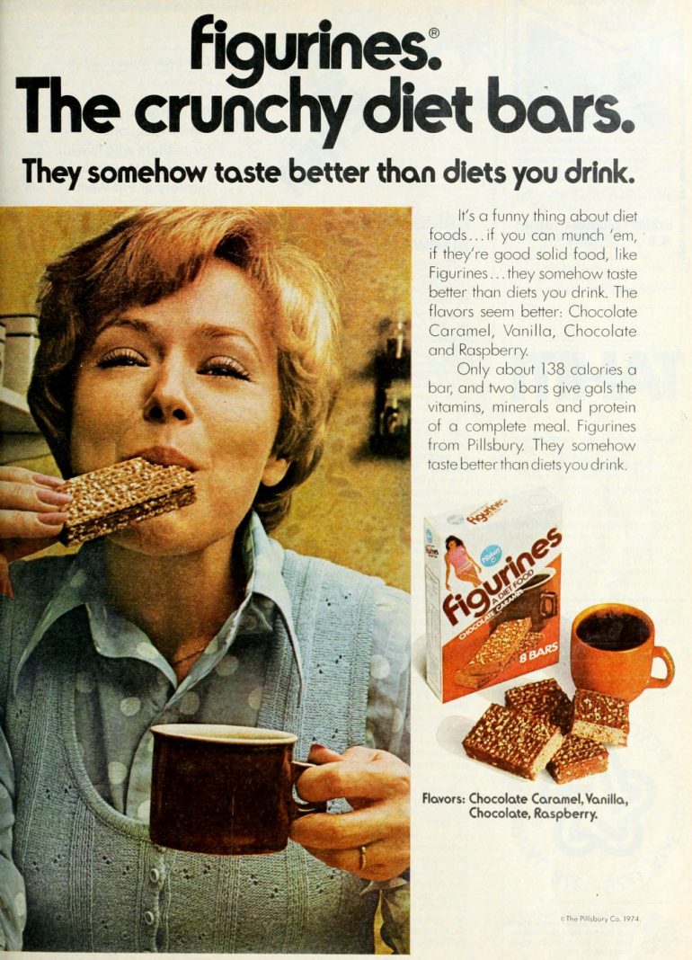 Figurines Those crunchy 1970s & 1980s diet bars we loved Click Americana