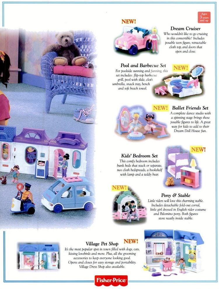 These vintage FisherPrice dollhouses offered hours of playtime fun