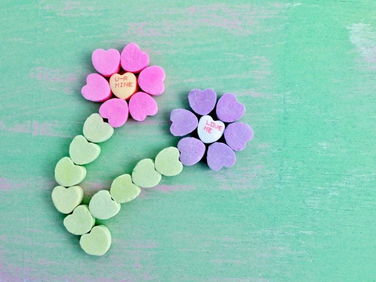 Where did those candy hearts with words on them come from? 6 Photo by umuller via Twenty20