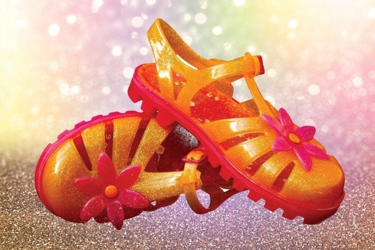 retro jelly shoes