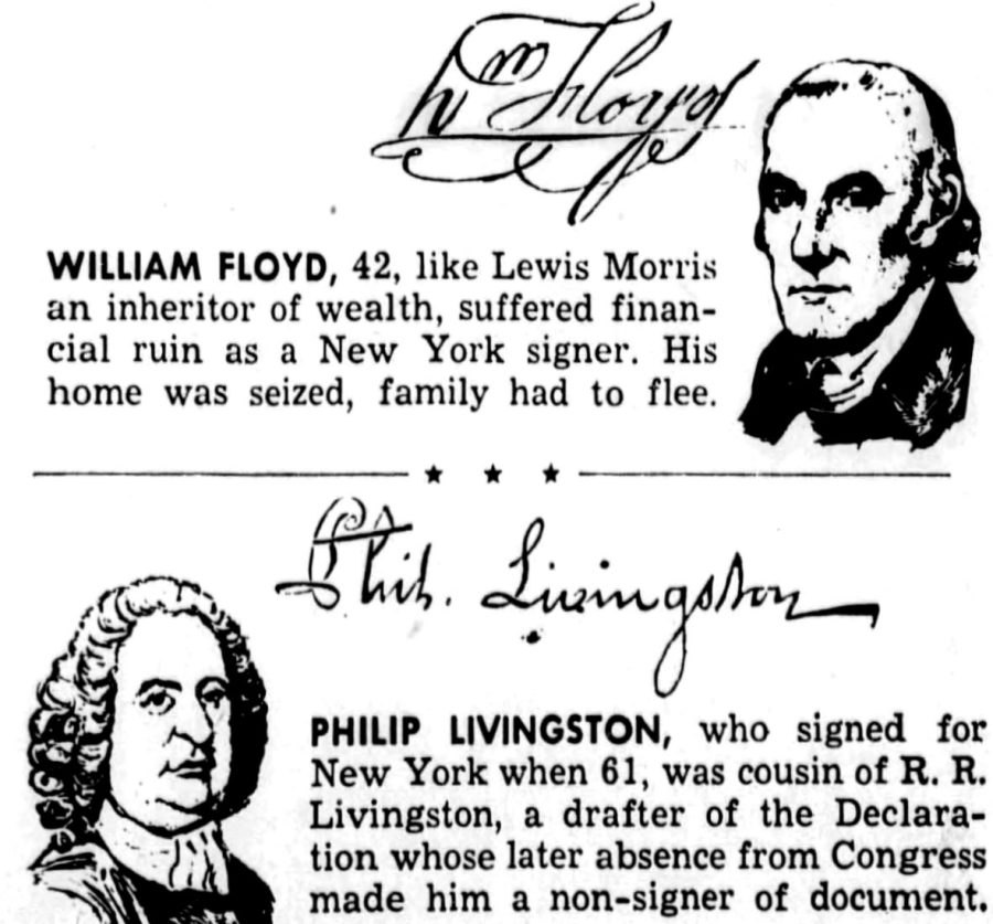 The signers of the Declaration of Independence Their triumphs