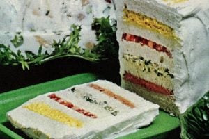 Frosted layered sandwich loaf recipe (1965)