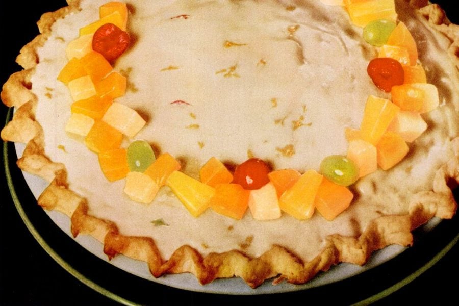 Fruit cocktail eggnog pie The oldfashioned recipe Click Americana