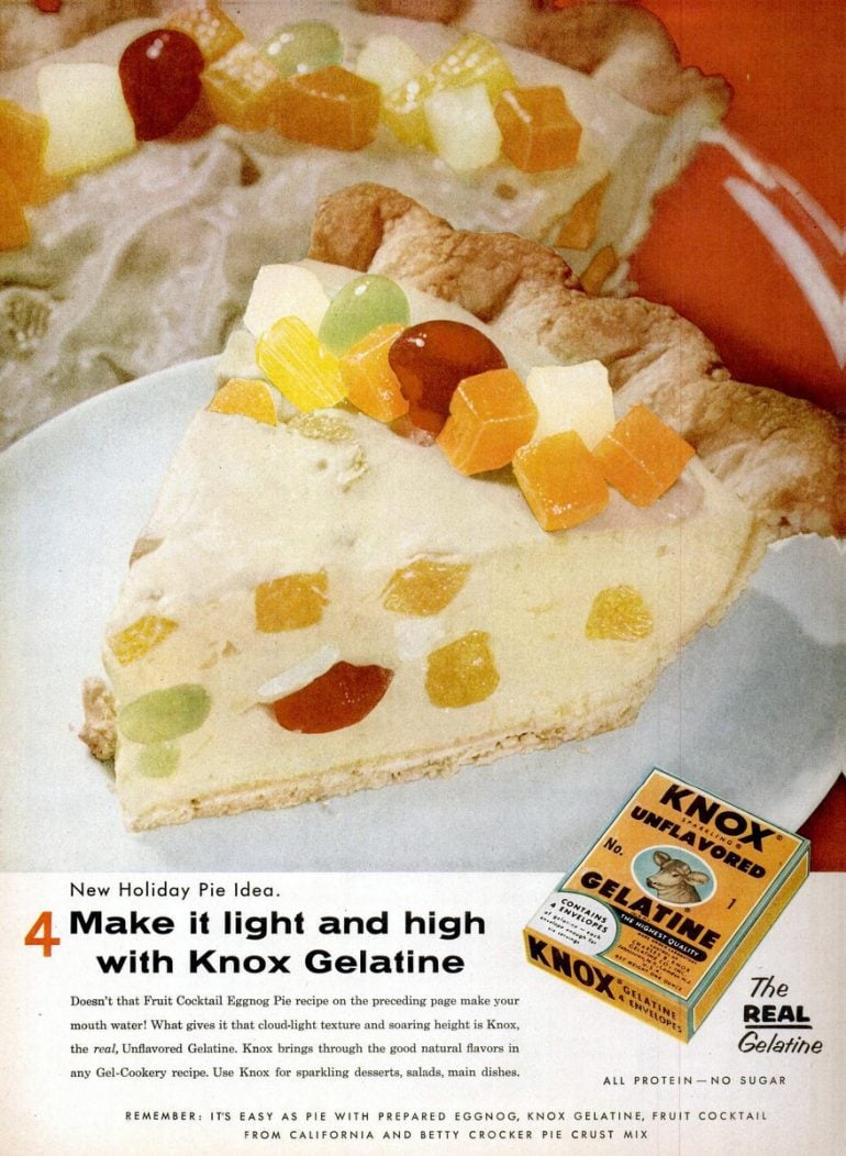 Fruit cocktail eggnog pie The oldfashioned recipe Click Americana