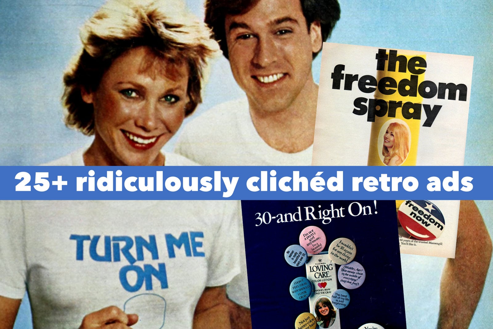 Funny cliched vintage ads 1960s 1970s at ClickAmericana com