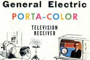 GE's Porta-Color television (1960s) via ClickAmericana com