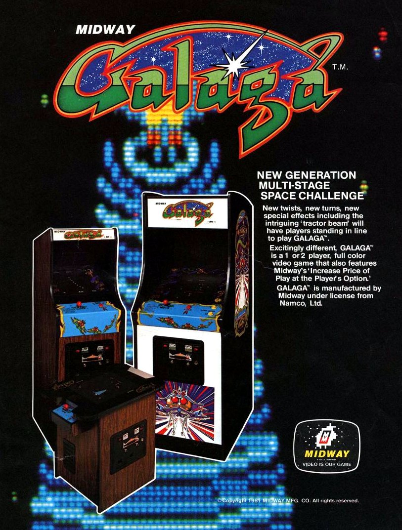 Galaga arcade game 1981