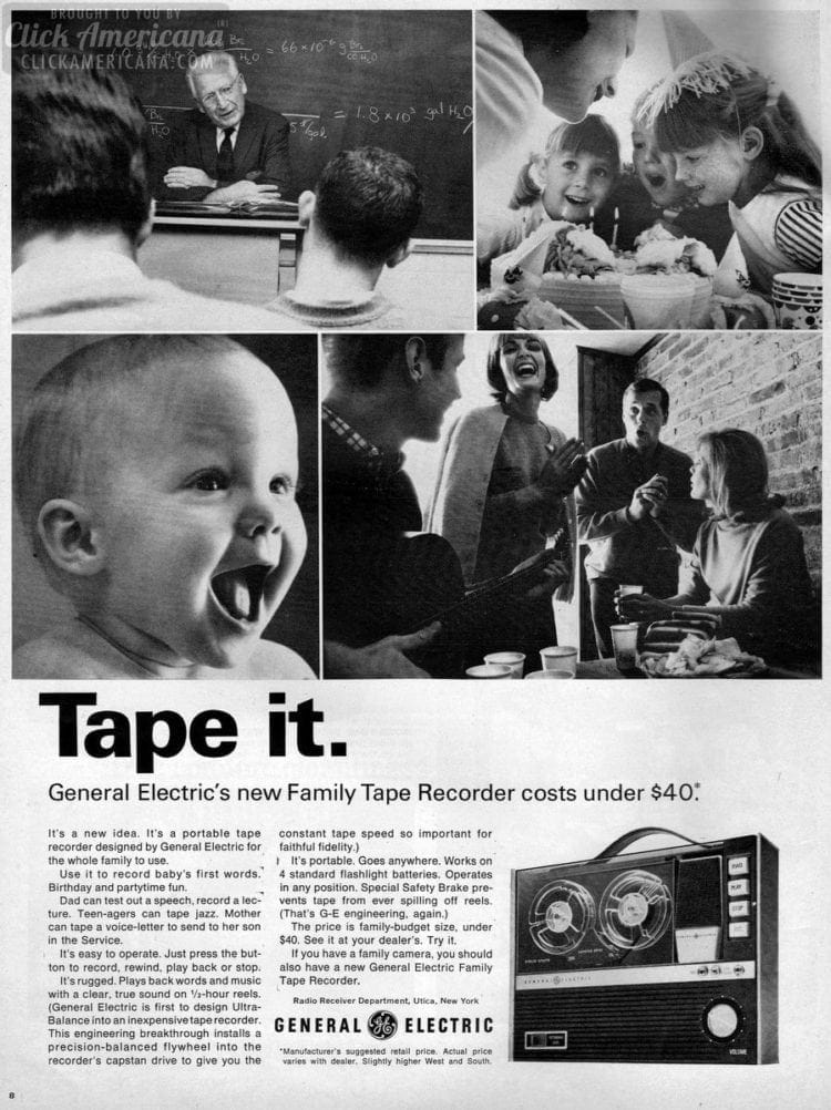 Remember vintage reeltoreel tape recorders? Click Americana