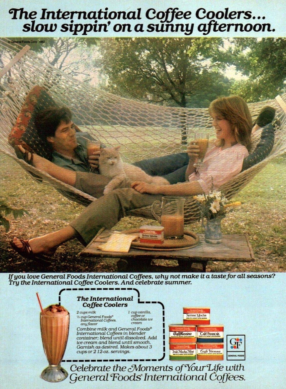 Celebrate the moments of your life General Foods International Coffee