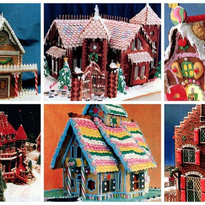 Gingerbread house gallery Christmas cookies & candy (1987)