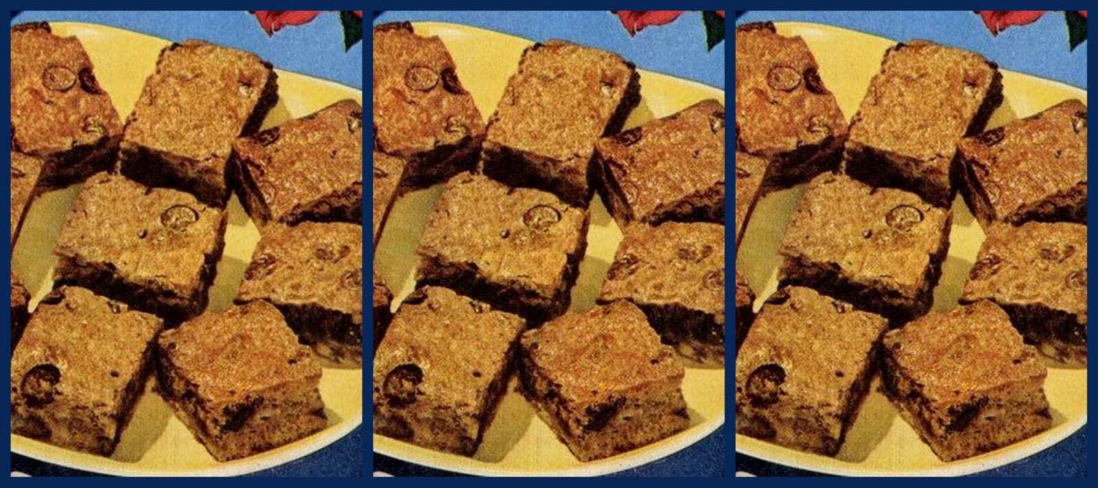 These easy Gold Rush brownies from 1951 are the chewy retro treat you didn’t know you loved