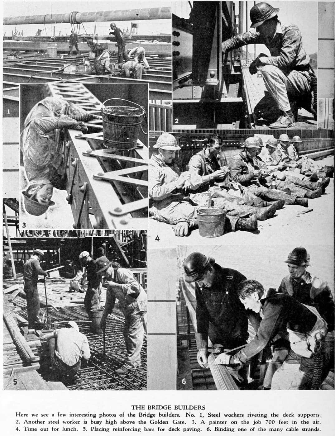 How was the Golden Gate Bridge built? See how daring visionaries made history, plus see photos of the construction (1930s) 22 Golden Gate Bridge opening program - 1937 (9)