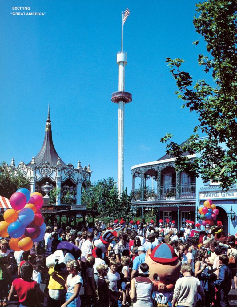 How Marriott 39 s Great America theme - Great Americas Skytower 200 Foot Tall Observation Tower 1978 770x998 