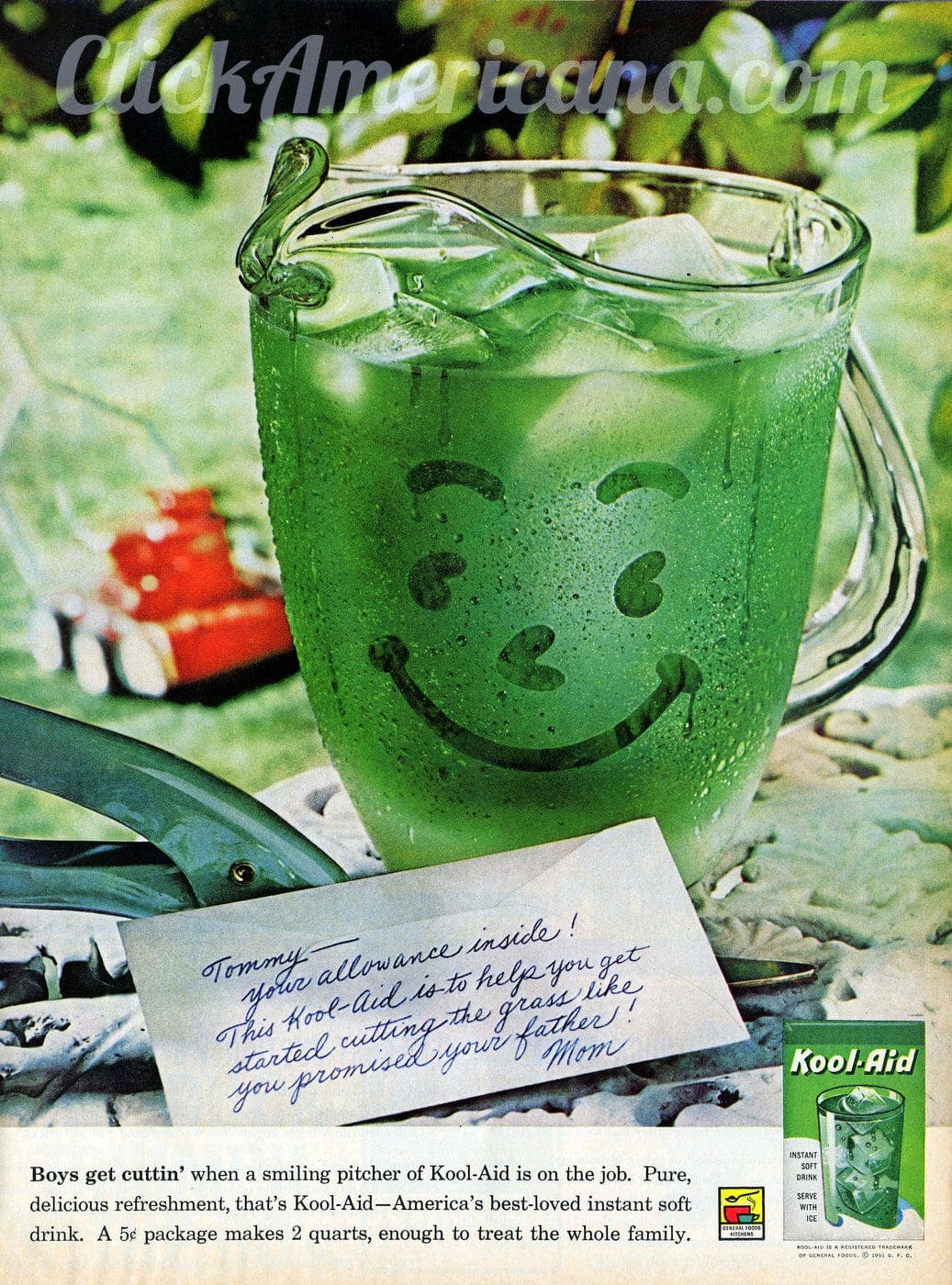Oh yeah! Do you remember these vintage KoolAid flavors? Click Americana
