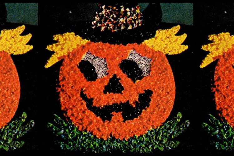 See the retro melted plastic popcorn Halloween decorations popular in