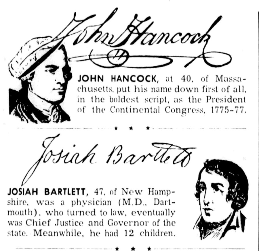 The signers of the declaration of independence their triumphs