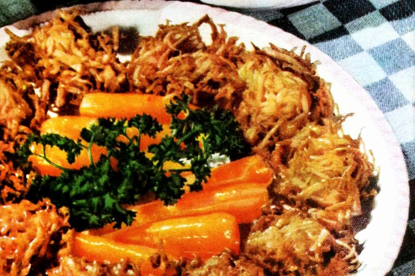 Savory potato fritters recipe (1943) - Click Americana