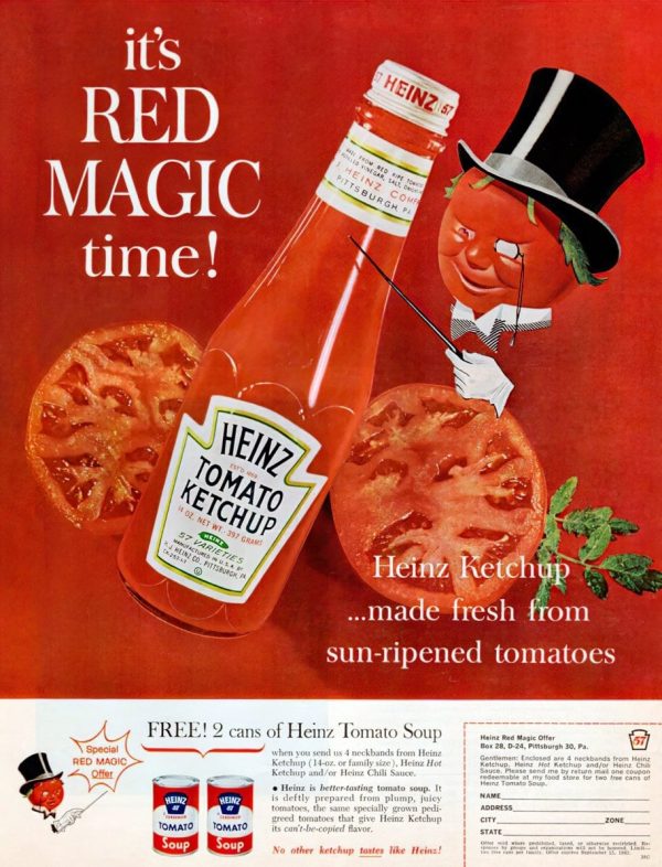 The history of catsup, plus check out these vintage catsup/ketchup