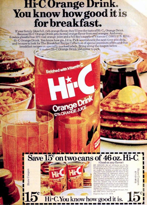 Oldfashioned HiC drink flavors These delicious canned drinks shook