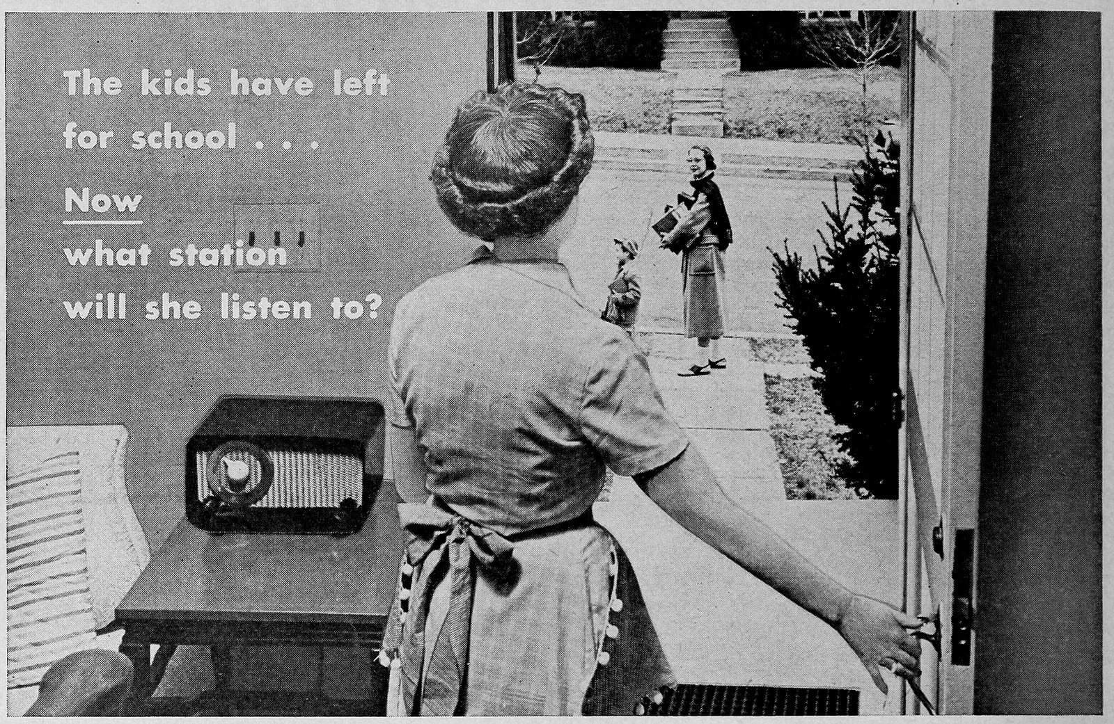 CBS radio shows: The legendary lineup that ruled the airwaves in the 1950s & 1960s 1 Housewife listening to radio after kids in school (1957) via ClickAmericana com
