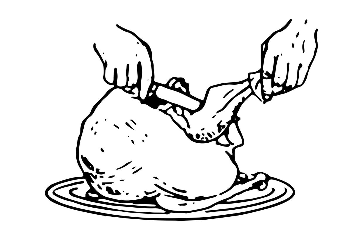 Thanksgiving dinner How to carve turkey, stepbystep, plus